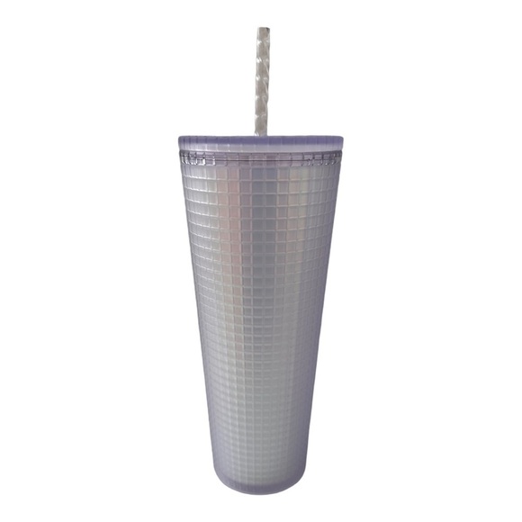 Starbucks Unicorn White Iridescent Grid Venti Cold Cup Tumbler - Picture 2 of 8